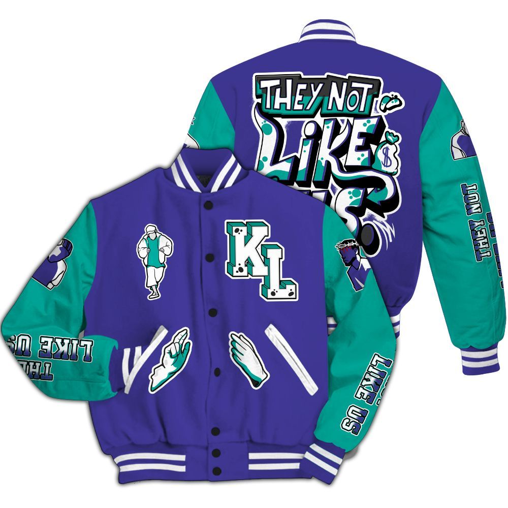 Varsity Jacket To Match Retro Grape 5s - Dislike Us All Over Print