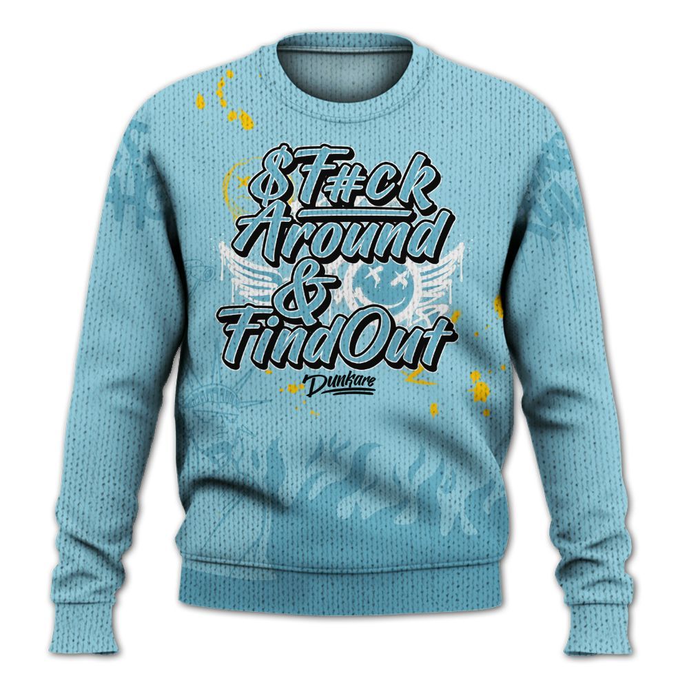Knitted Sweater To Match Dunk High Homer Simpson - Graphic Fck Around Find Out