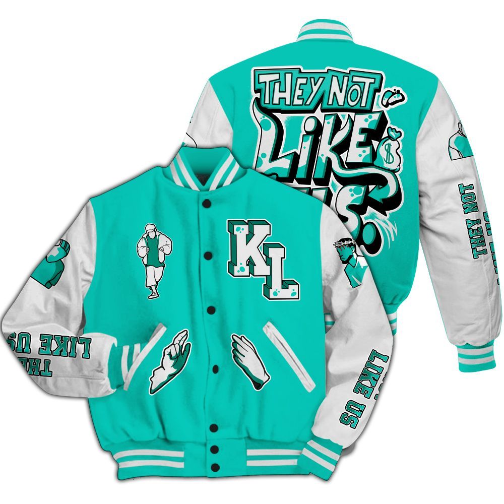 Varsity Jacket To Match Dunk Low Clear Jade - Dislike Us Graphic All Over Print