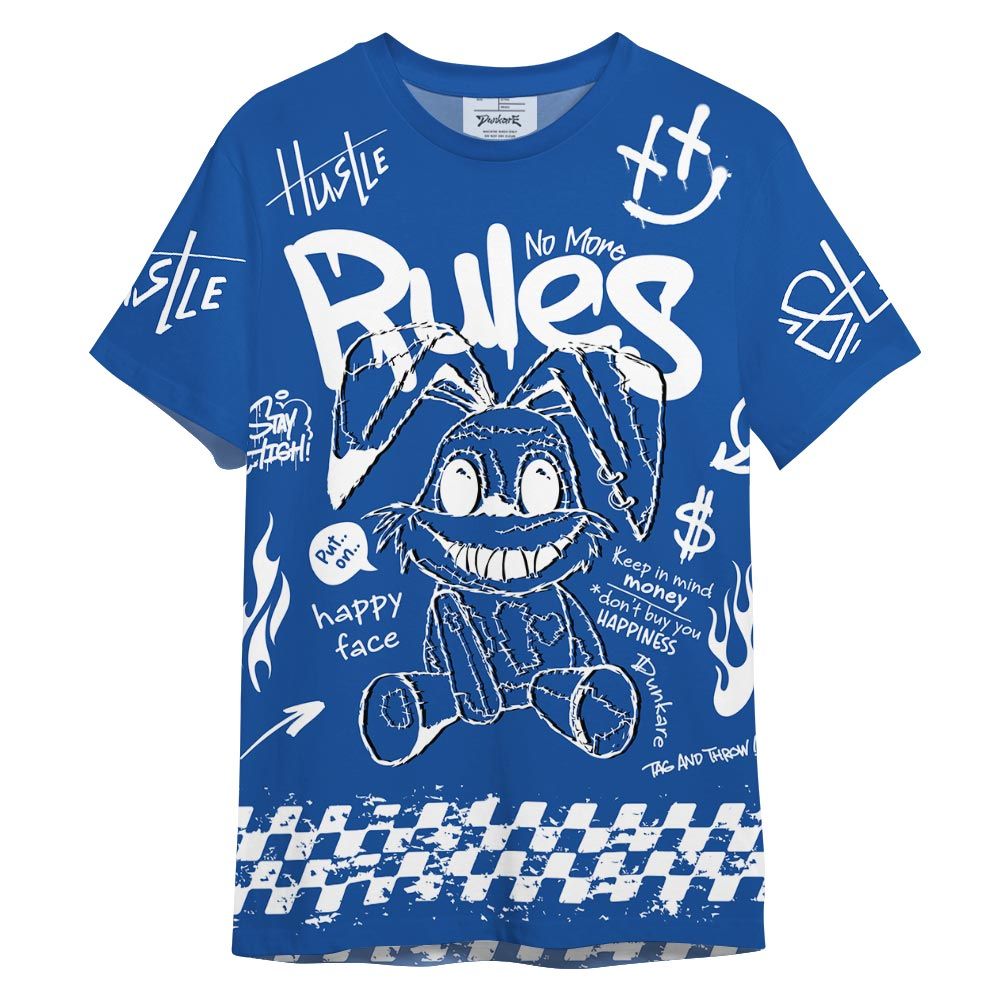 Shirt To Match Low Space Royal 11s - Graphic No More Rules Shirt Outfit