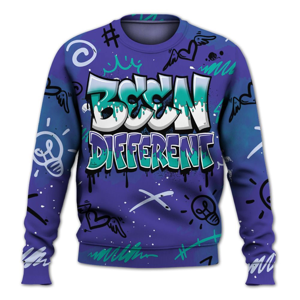 Sweatshirt To Match Retro Grape 5s - Drip Been Di2ferent All Over Print