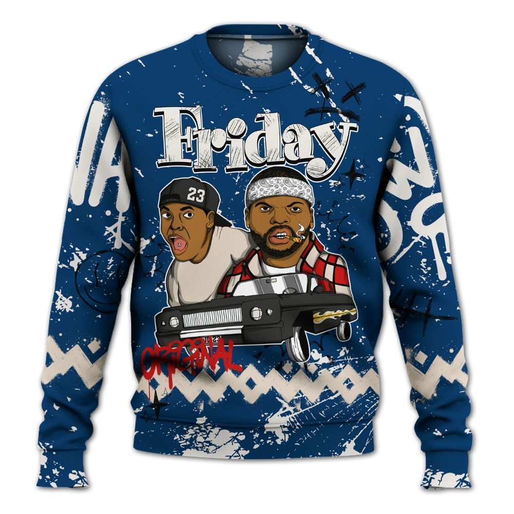 Sweatshirt To Match Retro Rare Air 11s - Friday Sneaker Crayon All Over Print