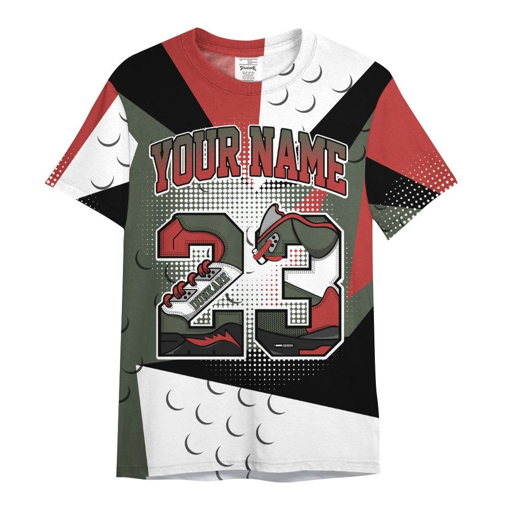 Shirt To Match Air Force 1 Low Year Of The Snake Shirt, Poly Custom Name Number 23 5s All Over Print