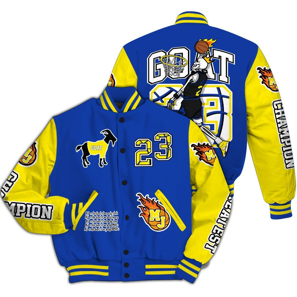 Varsity Jacket To Match Laney 14s - 23 G.0.A.T Jump Up Basketball All Over Print