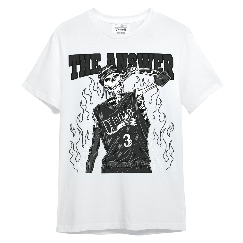 Shirt To Match Black Cat NET 4s - Allen Answer Skeleton Unisex Shirt