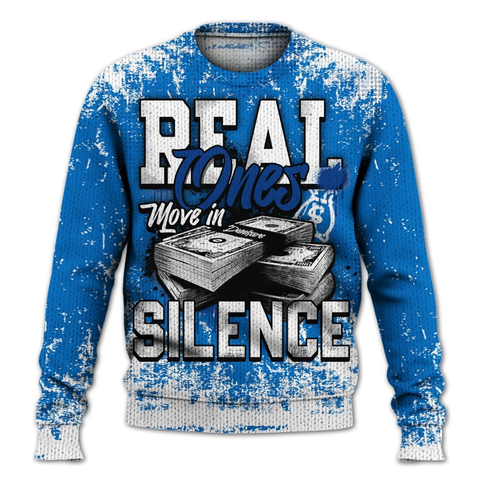 Knitted Sweater To Match Blueberry 12s - Move In Silence Money Street Retro