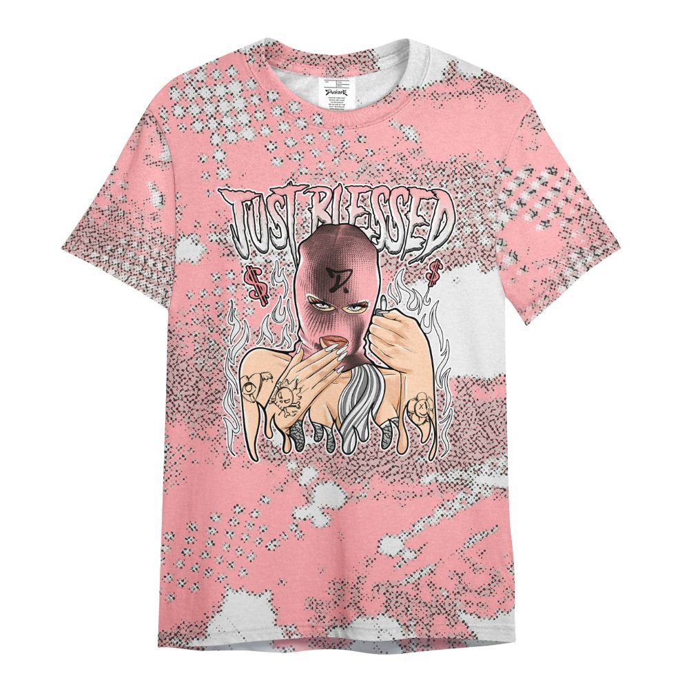 Shirt To Match Retro Wings 3s - Blessed!! Smoke Dot All Over Print
