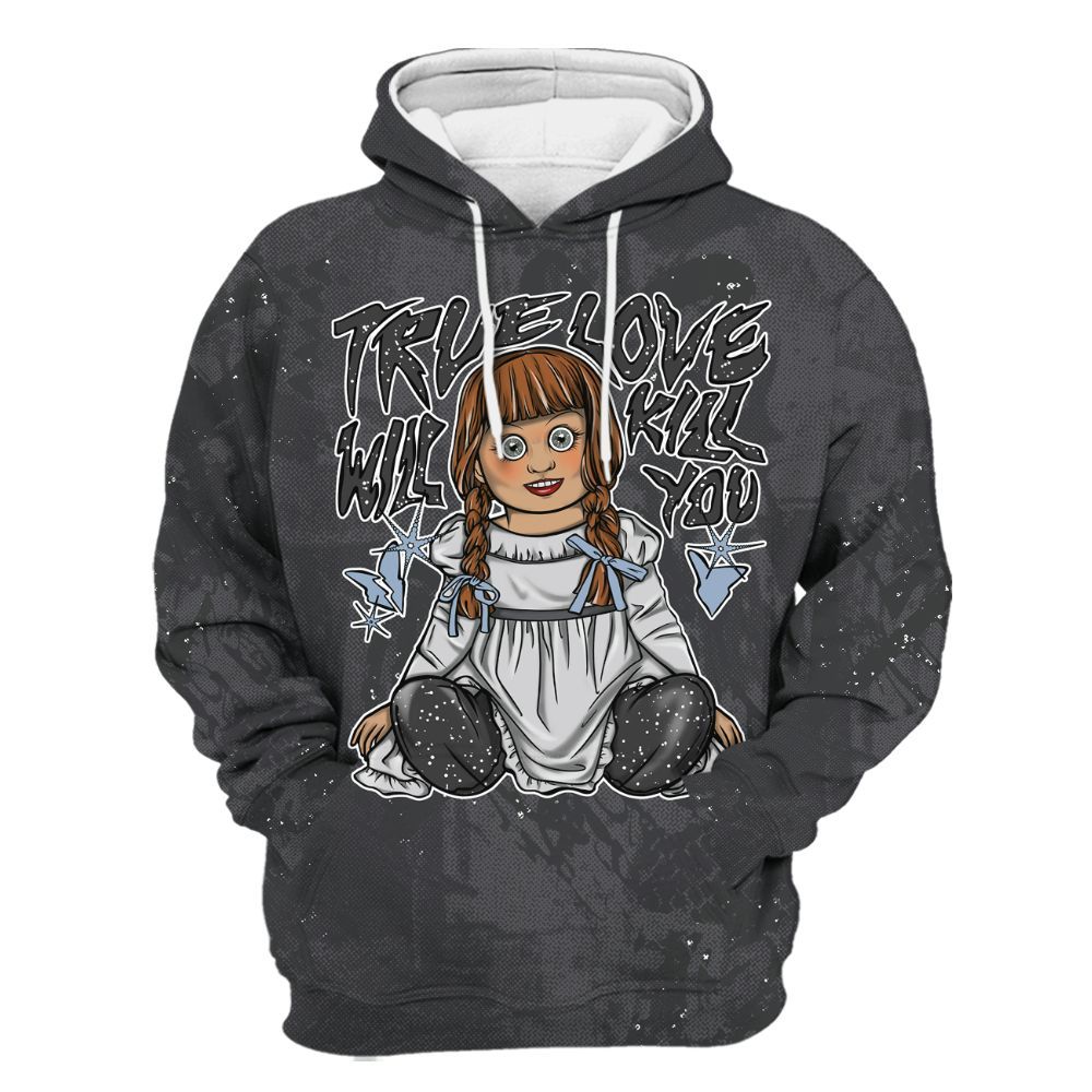 Hoodie To Match Reverse Oreo 6s - Genuine Loves Bear Heart Grunge All Over Print