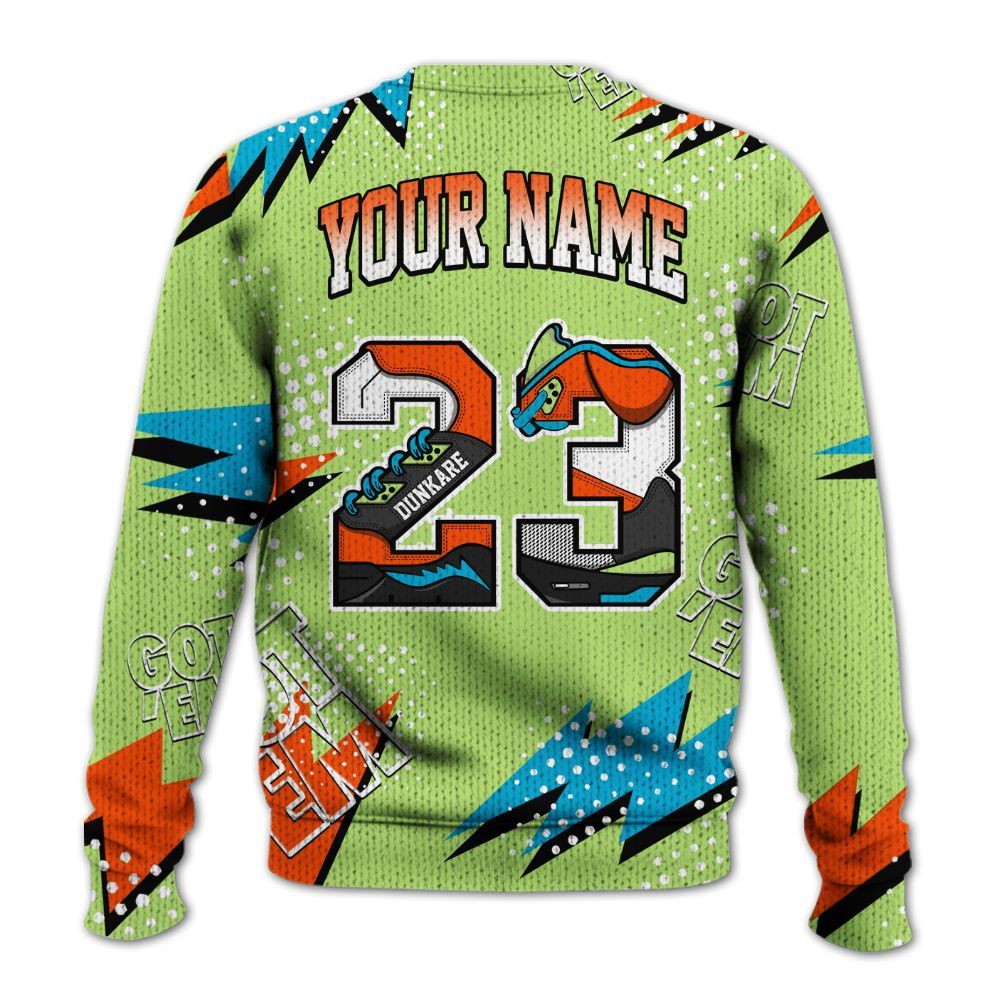 Knitted Sweater To Match Kobe 9 Elite What The - Custom Name Number 23 5s