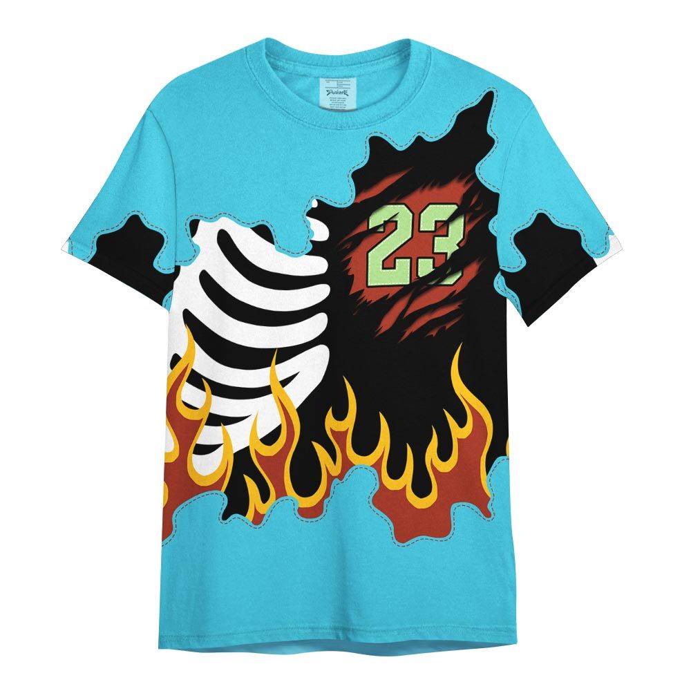 Shirt To Match SB Dunk Di'Orr Greenwood - Burning Skeleton 23 G.O.A.T Shirt Outfit