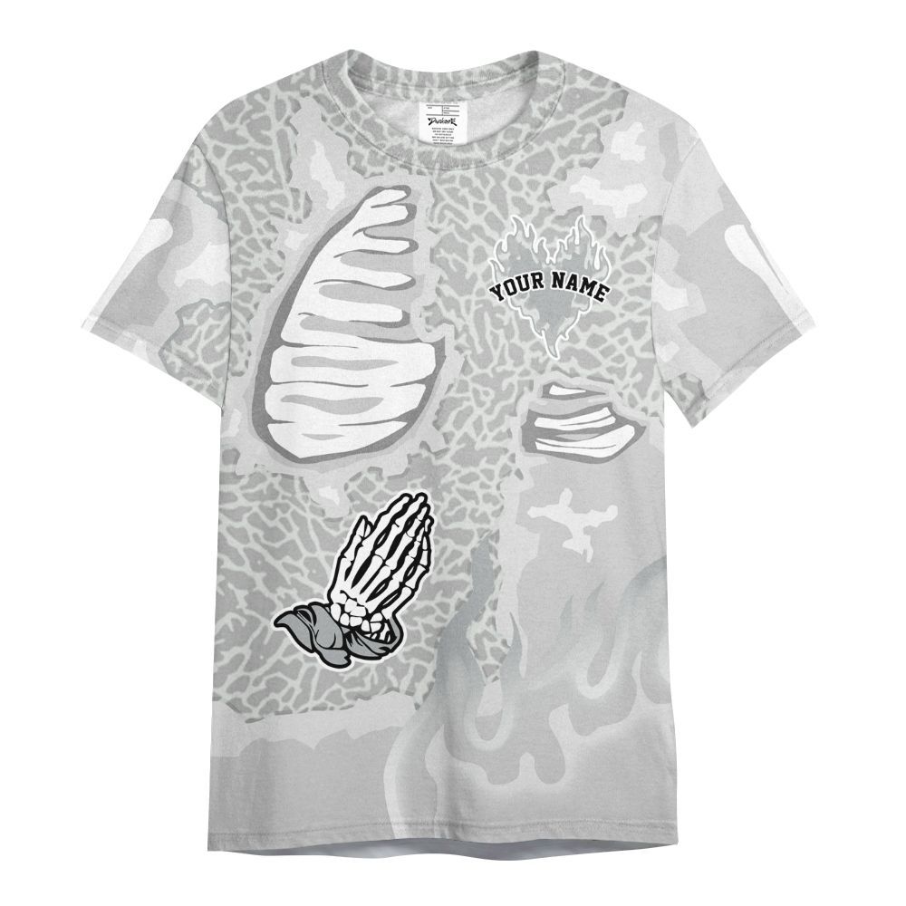 Shirt To Match Retro Pure Money 3s - Dislike Us Graphic Burning Custom Name All Over Print