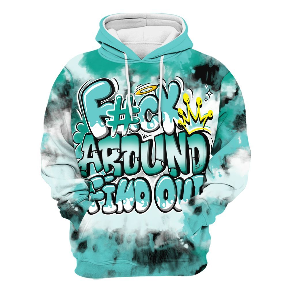 Hoodie To Match KD 4 Easter Mint Candy - FK Around Find Out All Over Print