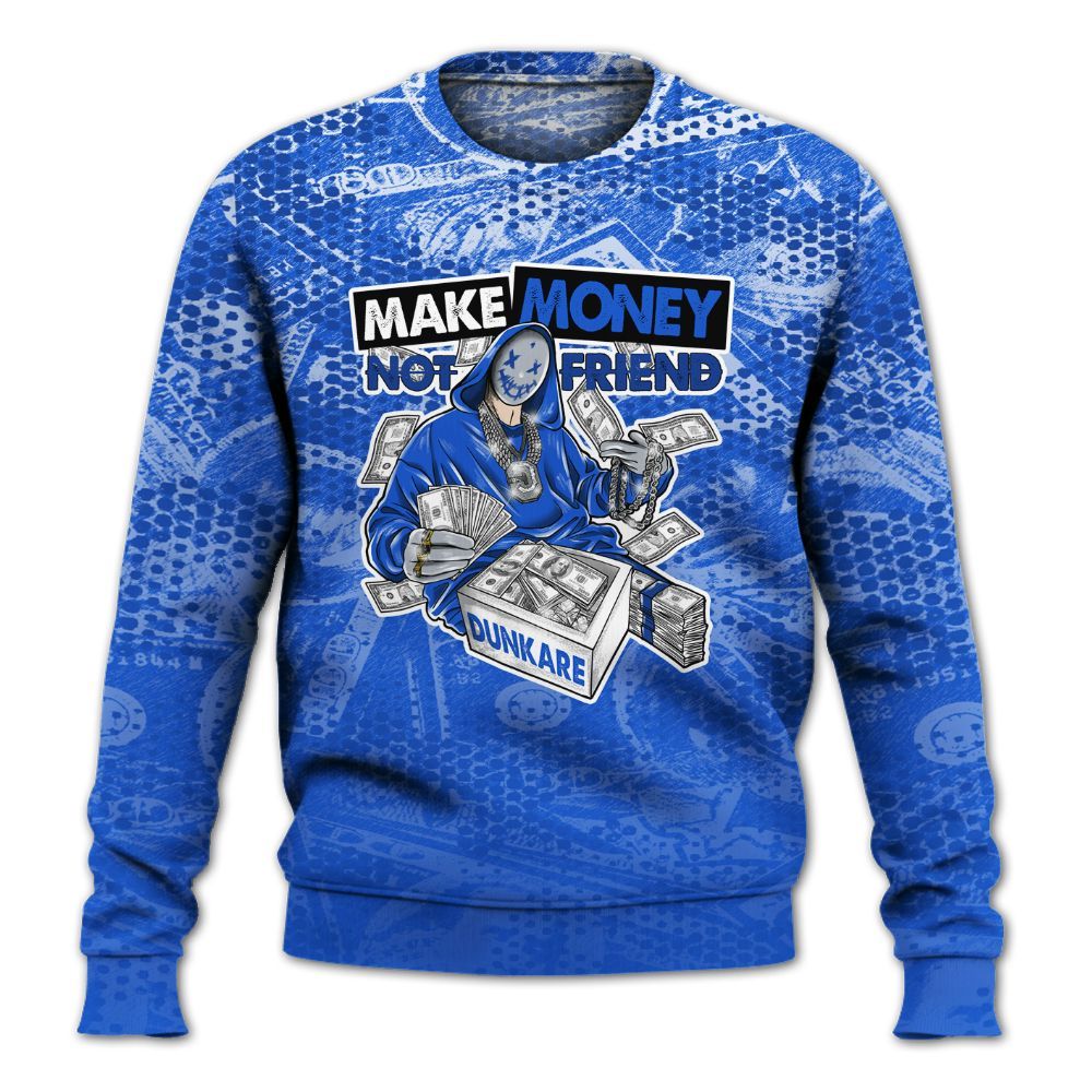 Sweatshirt To Match Air Foamposite One Royal - Make Moneys Unique All Over Print