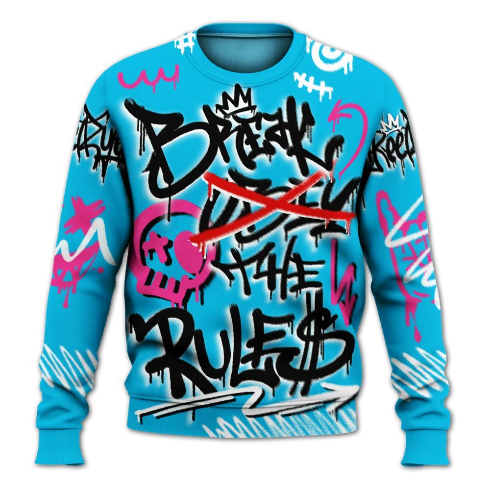 Sweatshirt To Match Tokyo Nights Stewie 3s - Break Rules Streetwear All Over Print