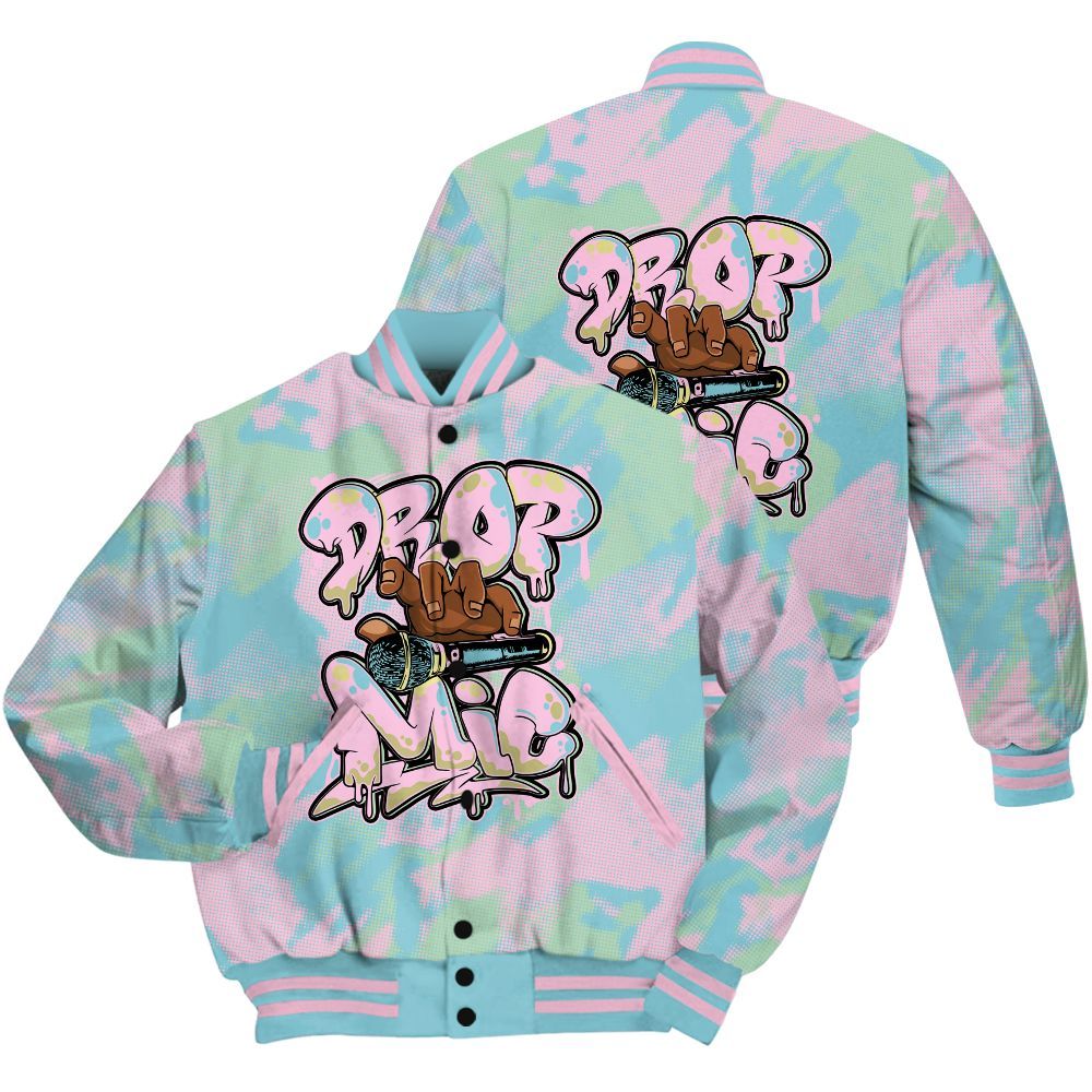 Varsity Jacket To Match SB Dunk Low Visty Shirt - Drop Mic Abstract All Over Print