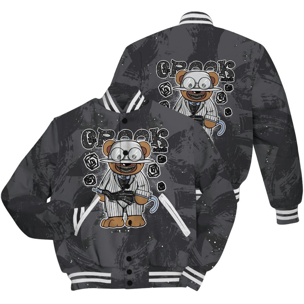 Varsity Jacket To Match Reverse Oreo 6s Shirt - Swindler Bear Circle Slpash All Over Print