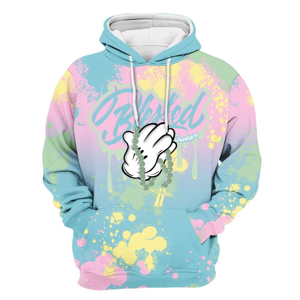 Hoodie To Match SB Dunk Low Visty - God Blessed Dripping All Over Print