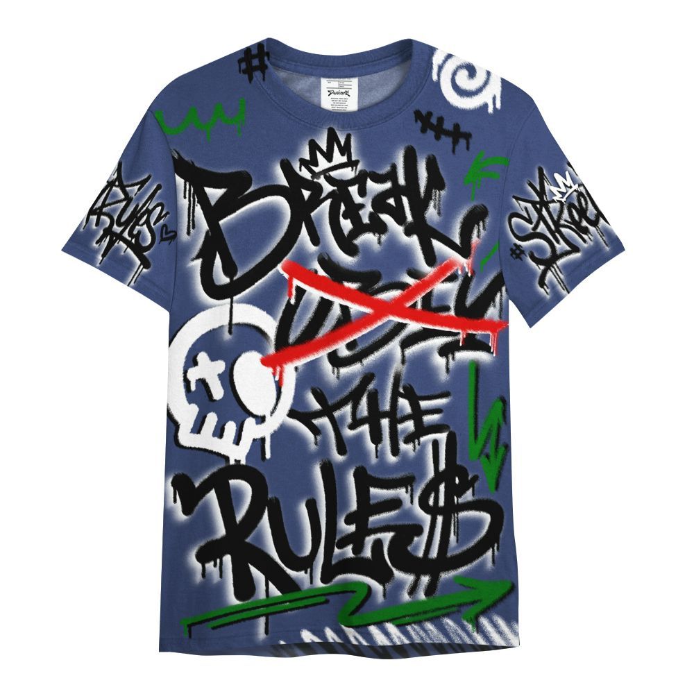 Shirt To Match Midnight Navy 13s - Break Rules Streetwear All Over Print