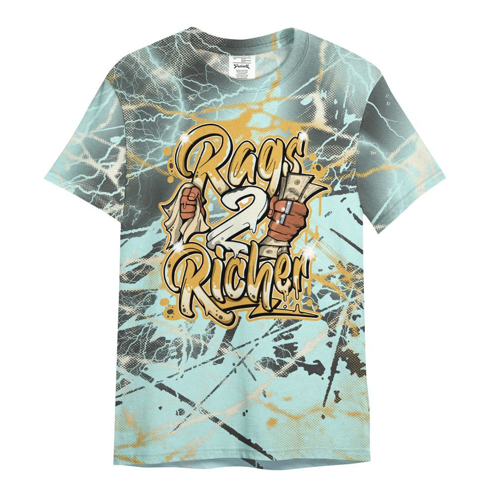 Shirt To Match Pure Platinum 4s - Rag 2 Rich Graphic All Over Print