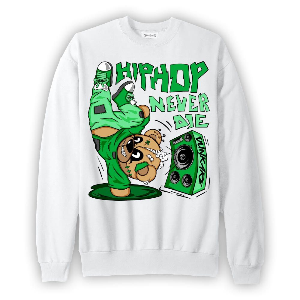 Sweatshirt To match Lucky Green 5s Sweatshirt - Hiphop Bear Graphic
