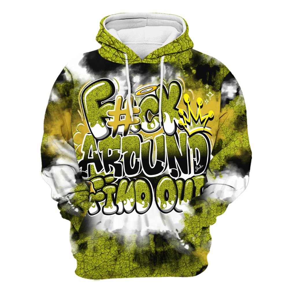 Hoodie To Match Dunk Low QS Halloween Skull - Tie Dye FK Around Find Out All Over Print