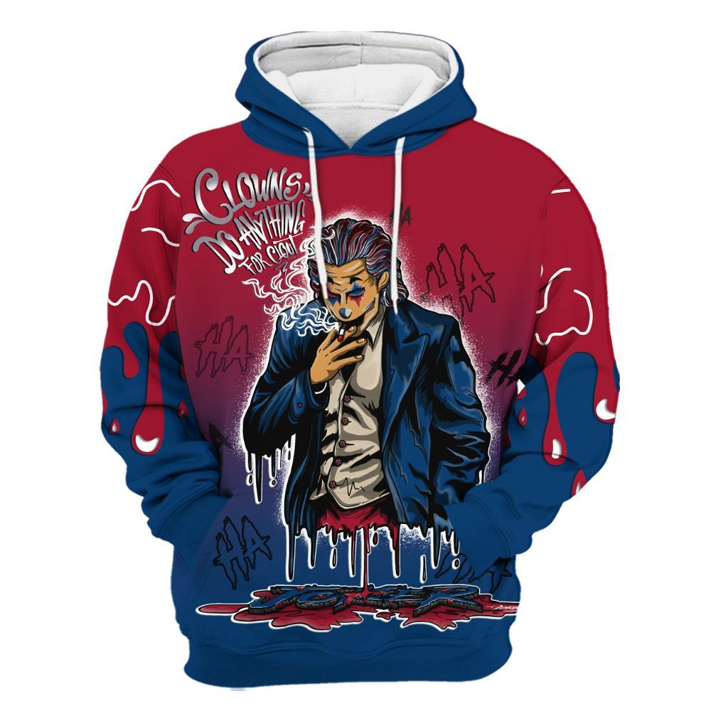 Hoodie To Match Rare Air 4s - Clowns Do Anything Haha All Over Print