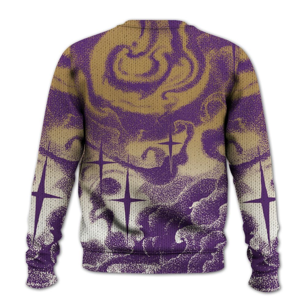 Sweater To Match Air Diamond Turf Ravens - Angel Hustle Money Graphic
