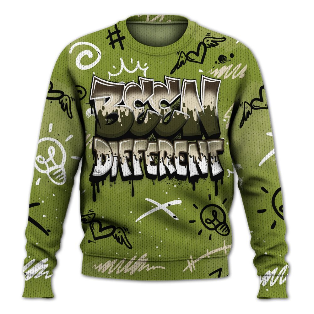 Knitted Sweater To Match SB Dunk Low Asparagus - Drip Been Di2ferent