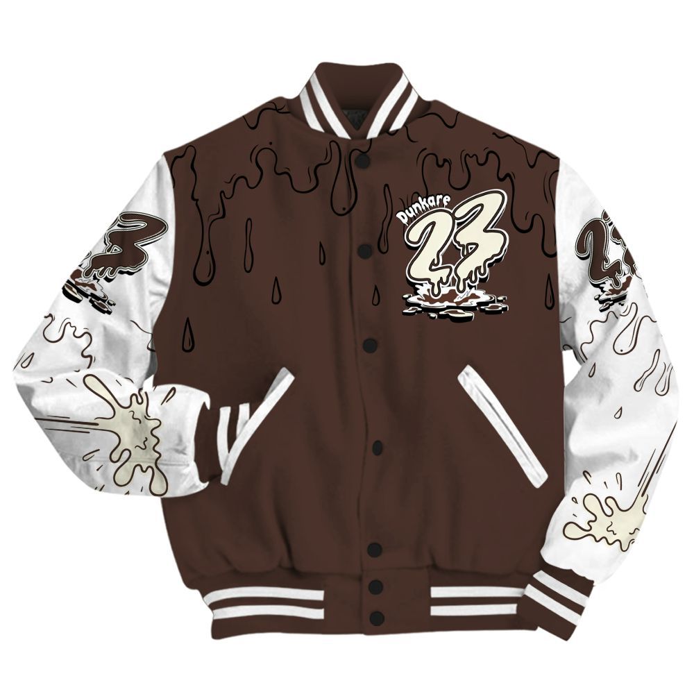 Varsity Jacket To Match SoleFly Cafecito 12s - Custom Name 23 Drip All Over Print