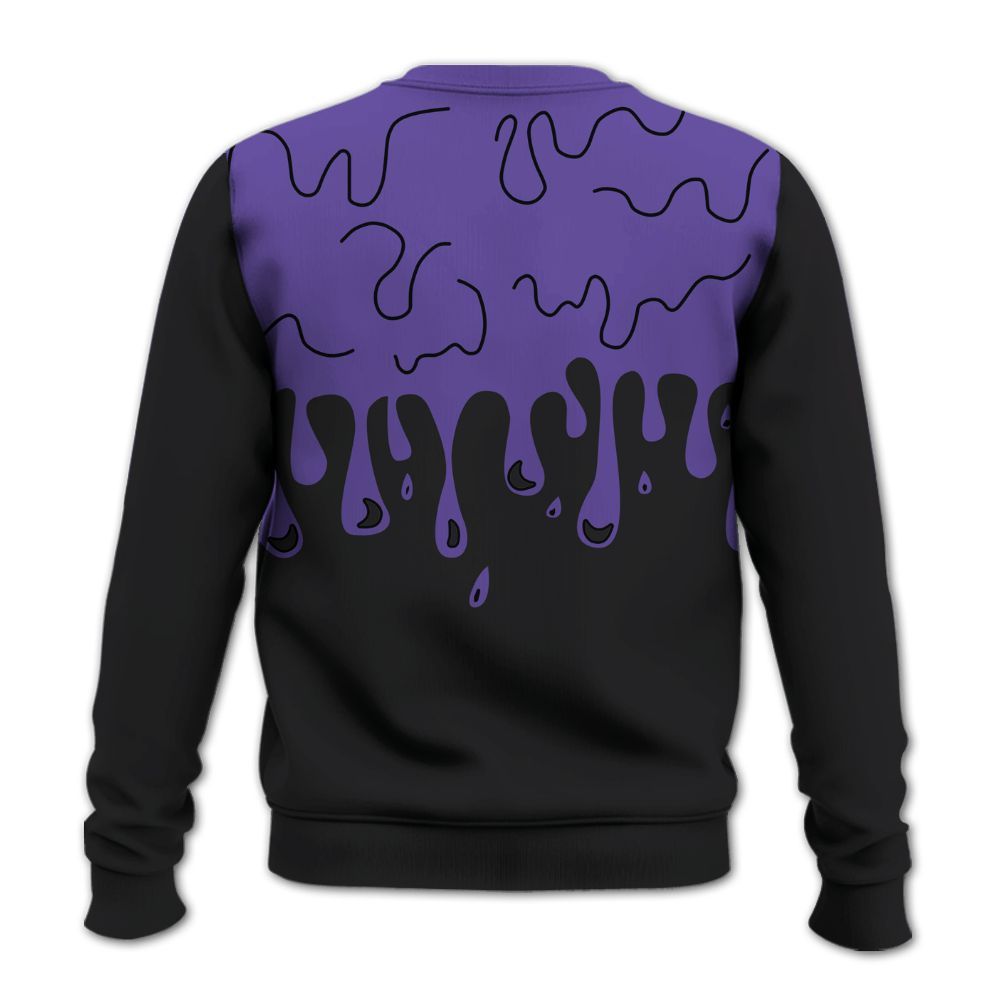 Sweatshirt To Match Air Max Waffle SP Voltage Purple - Snake Trust No One Drip All Over Print