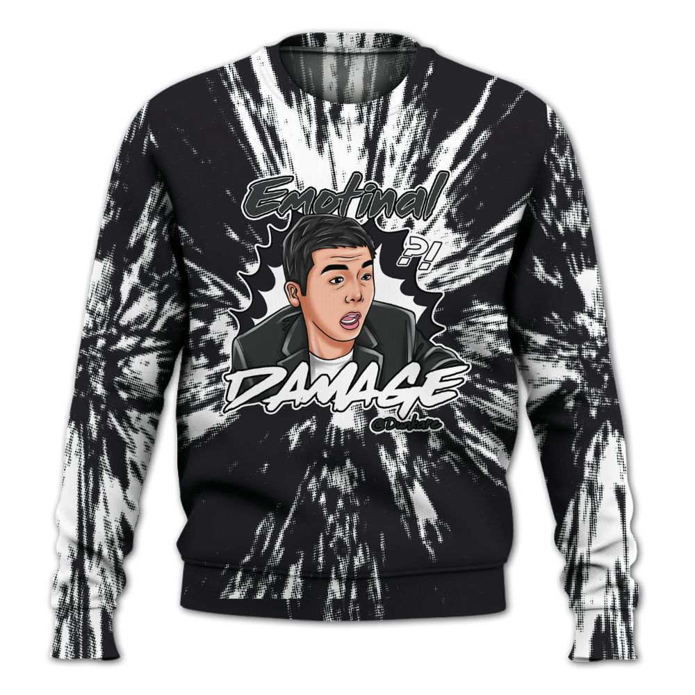 Sweatshirt To Match White Thunder 4s - Damaged Meme Shirt Unisex Outfit All Over Print