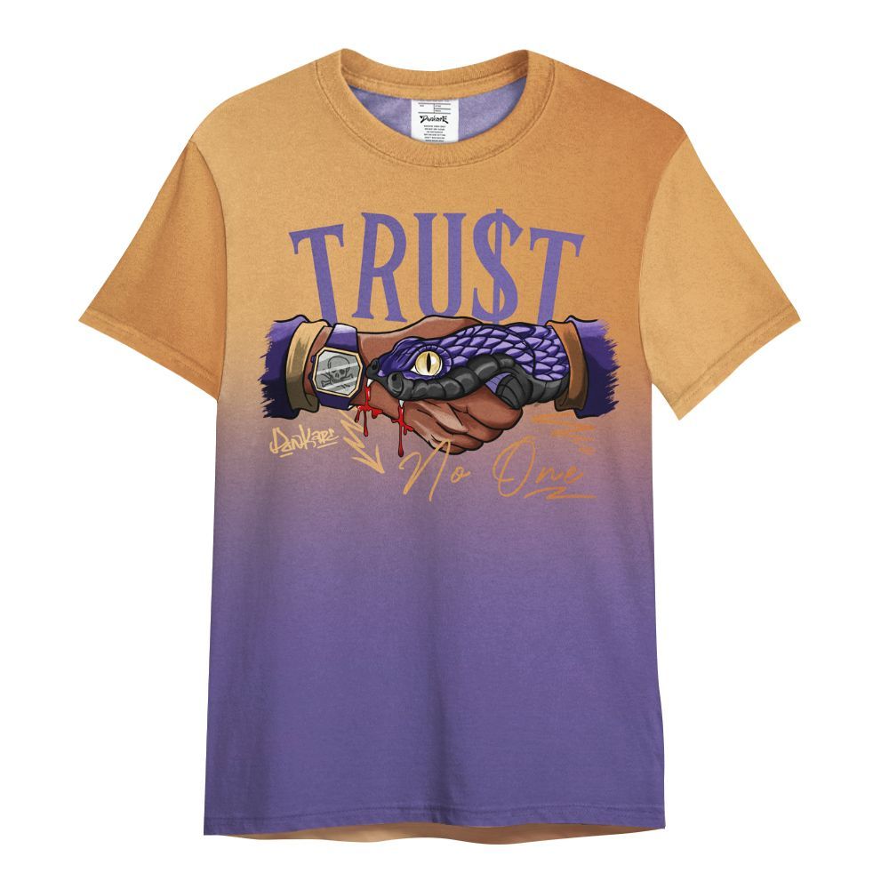 Shirt To Match Book Sunset 1s - Snake Trust No One Drip All Over Print