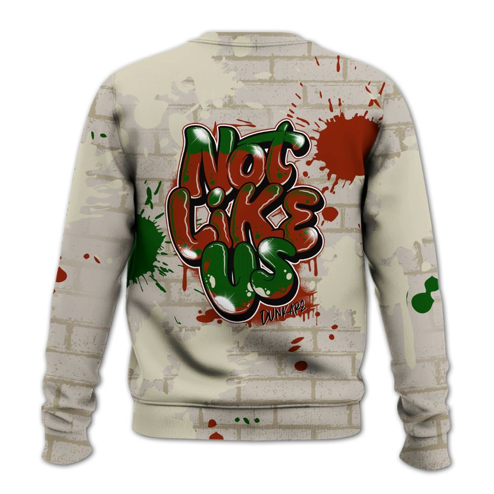 Sweatshirt To Match El Grito 5s - None Like Us Graphic Brick Art All Over Print