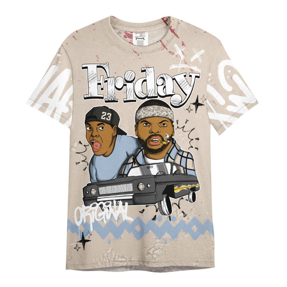 Shirt To Match Desert Sand 3s - Friday Sneaker Crayon All Over Print