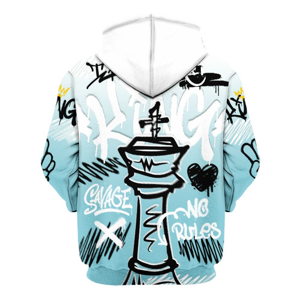 Hoodie To Match Low Legend Blue 11s - Street King Chess Streetwear All Over Print