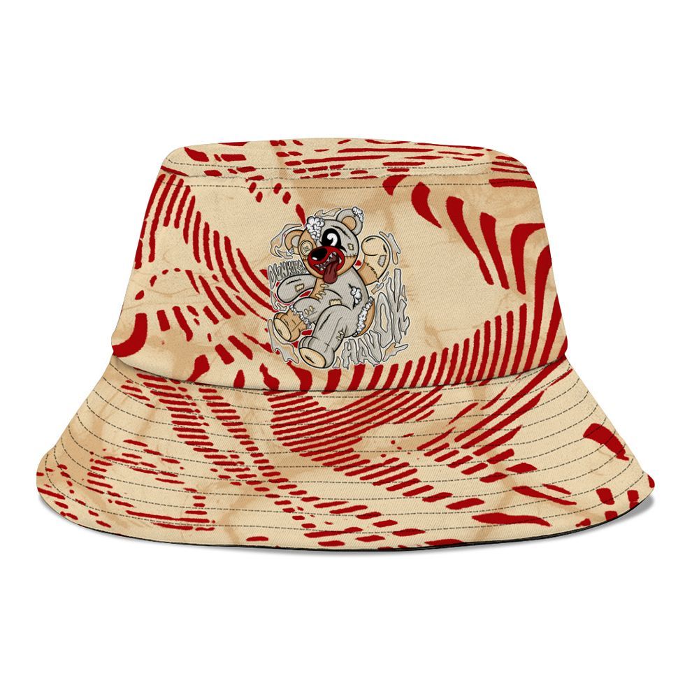Bucket Hat To Match Dunk Low Strawberry Waffle - Havok Bear Graphic