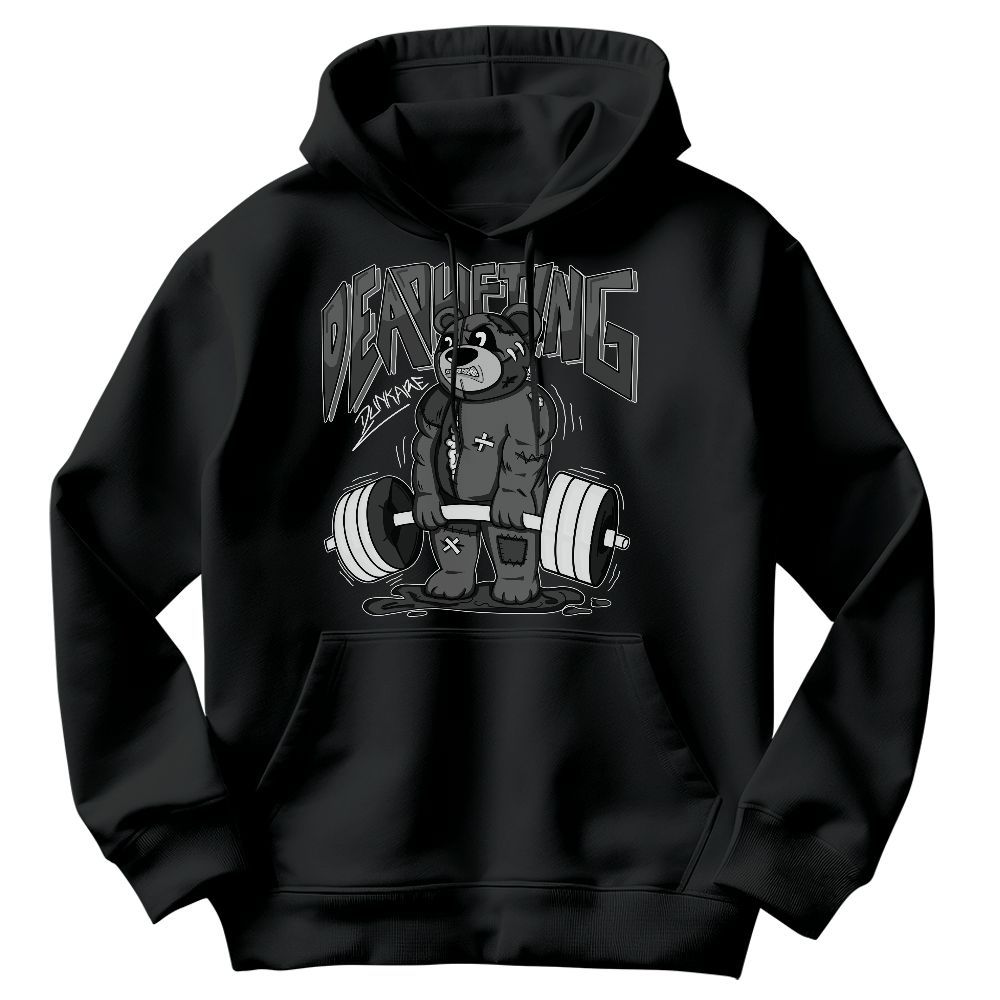Sweatshirt To Match Retro Stealth 12s - Deadlifting Bear Graphic