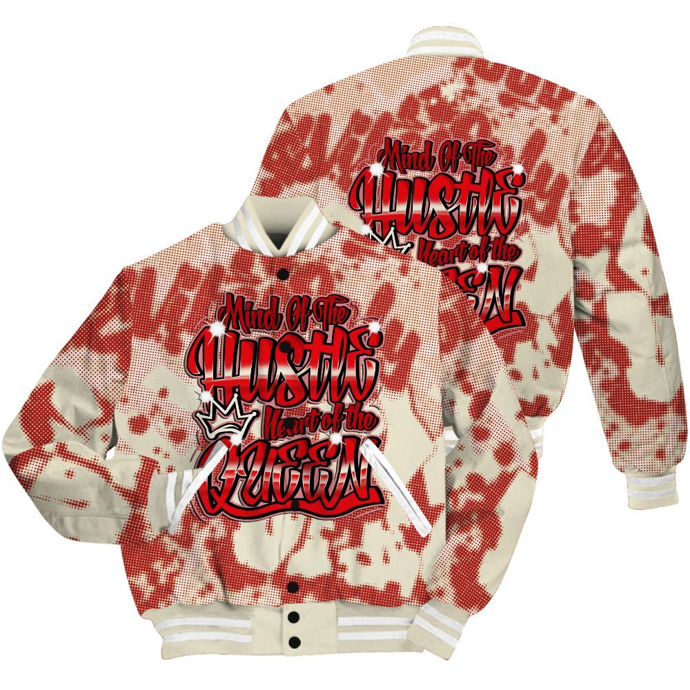 Varsity Jacket To Match Cement Grey 3s Shirt - Hustles Heart Queens Street All Over Print