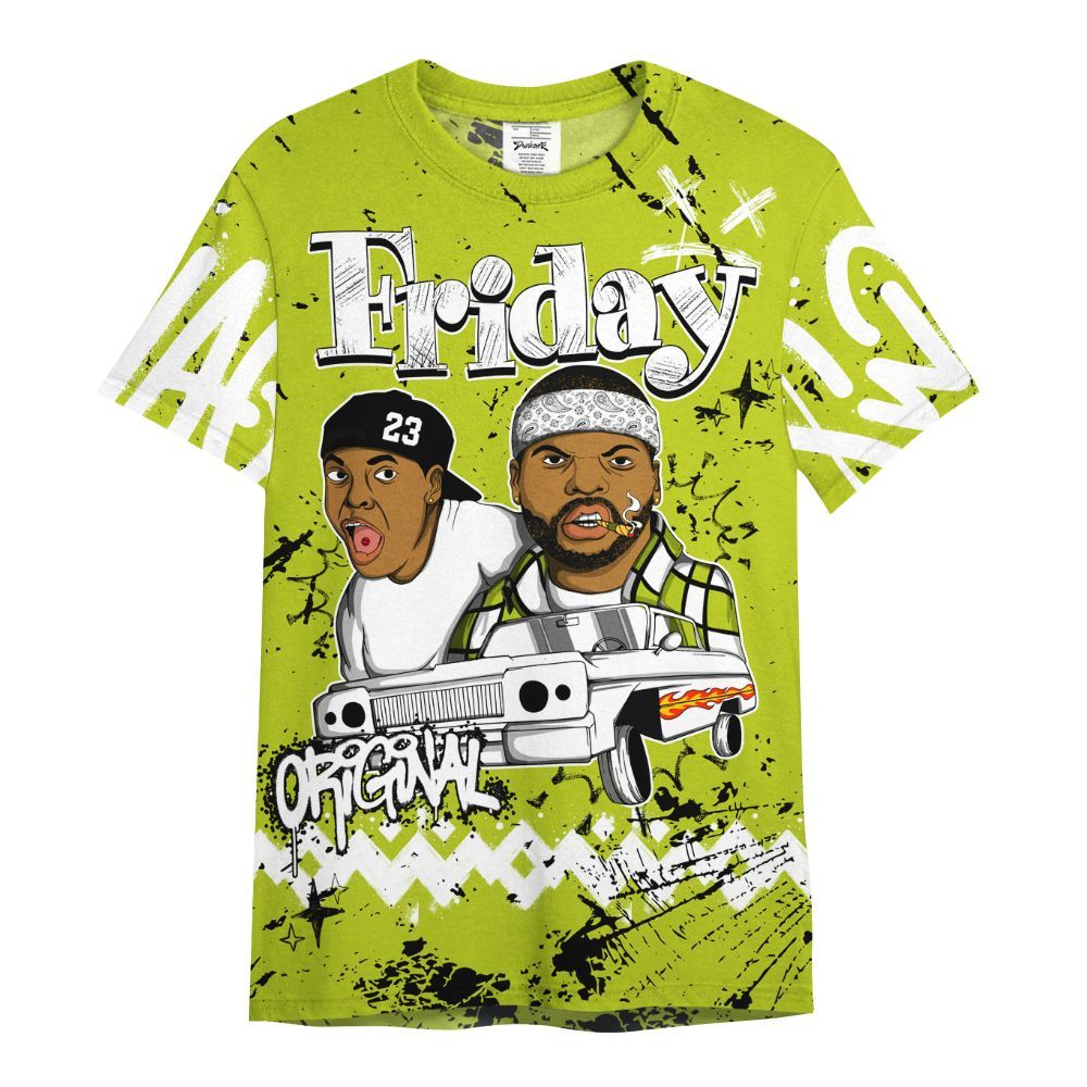 Shirt To Match Bright Cactus 13s - Friday Sneaker Crayon All Over Print