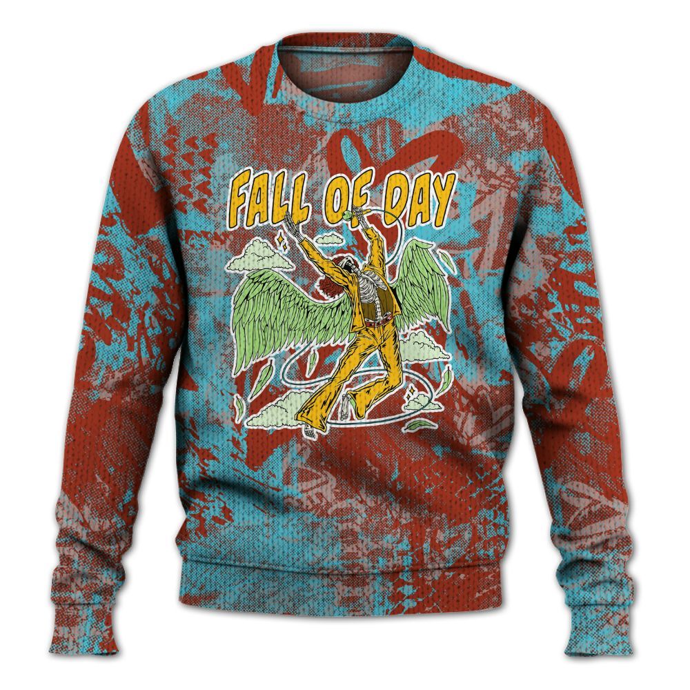 Knitted Sweater To Match SB Dunk Di'Orr Greenwood - Fall Of Days Skeleton Heart