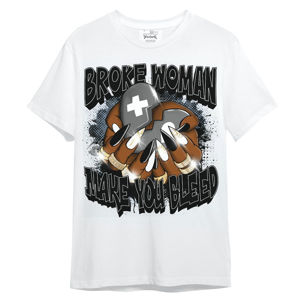 Shirt To Match Black Chrome 6s - Broke Woman Heart Retro Unisex Shirt