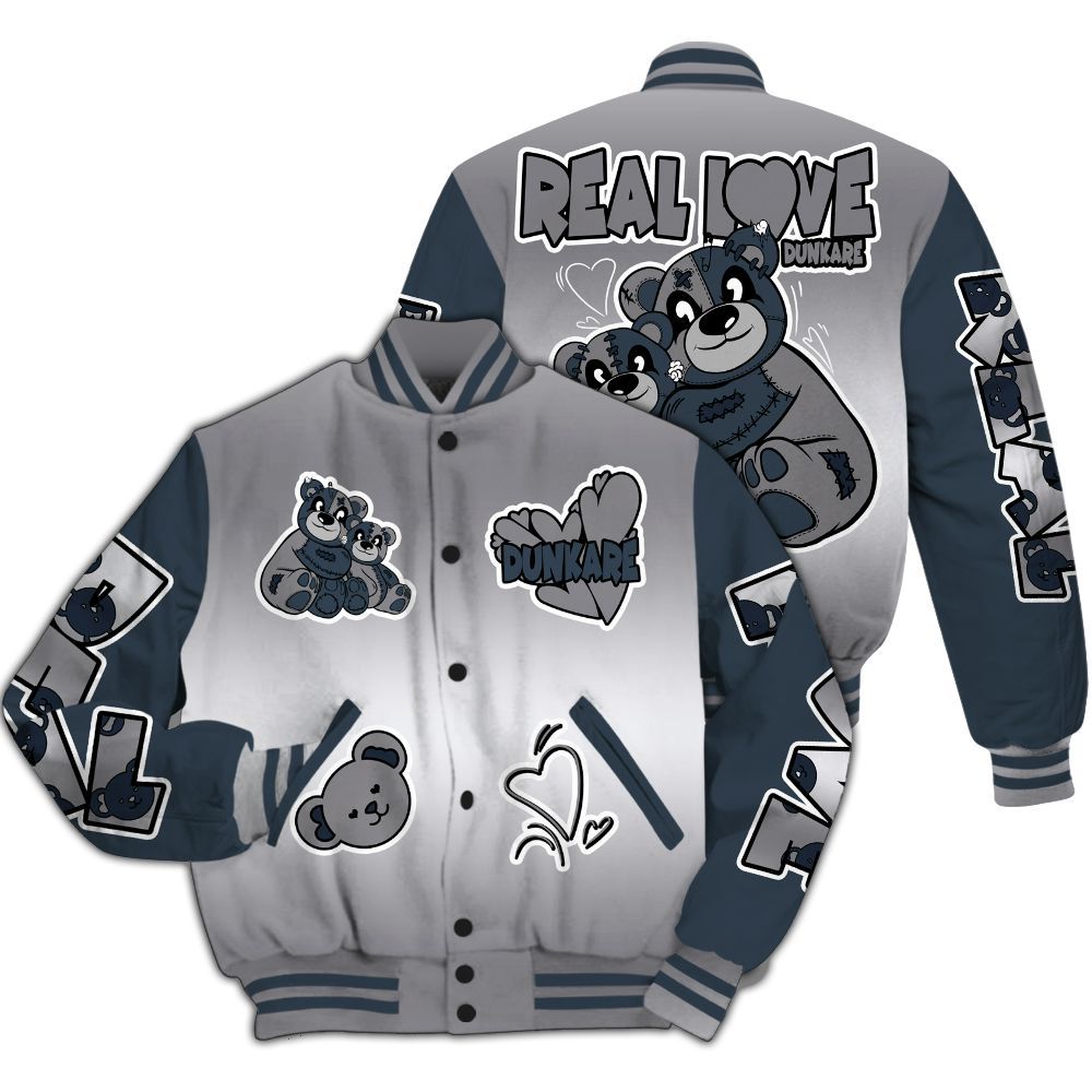 Varsity Jacket To Match Air Max 1 Jacquemus Blue - Sincere Fondness Bear All Over Print