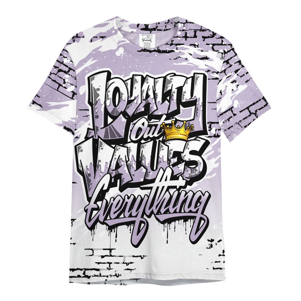 Shirt To Match Low Pure Violet 11s - Values Of Loyalty Drip All Over Print