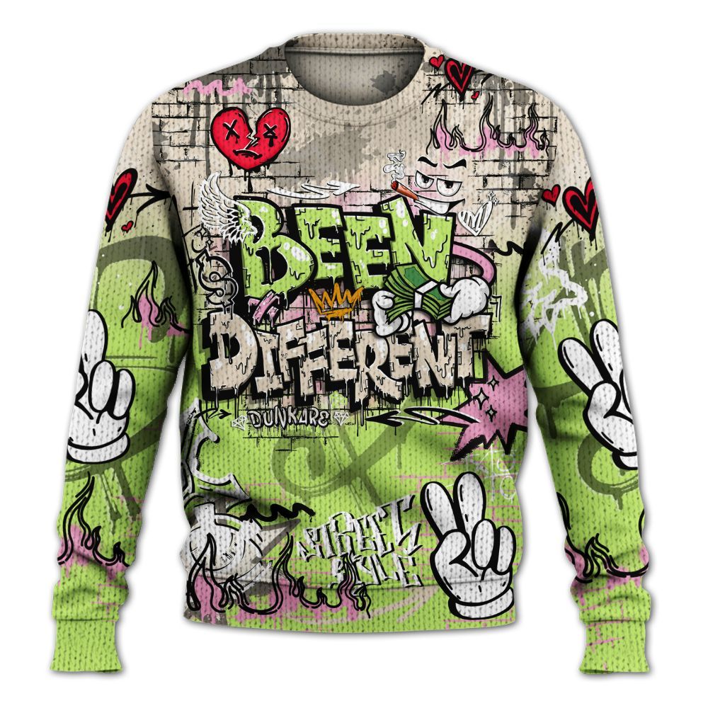 Sweater To Match Jack Black Night Silver - Been Dif2erent Drip Graffiti Graphic