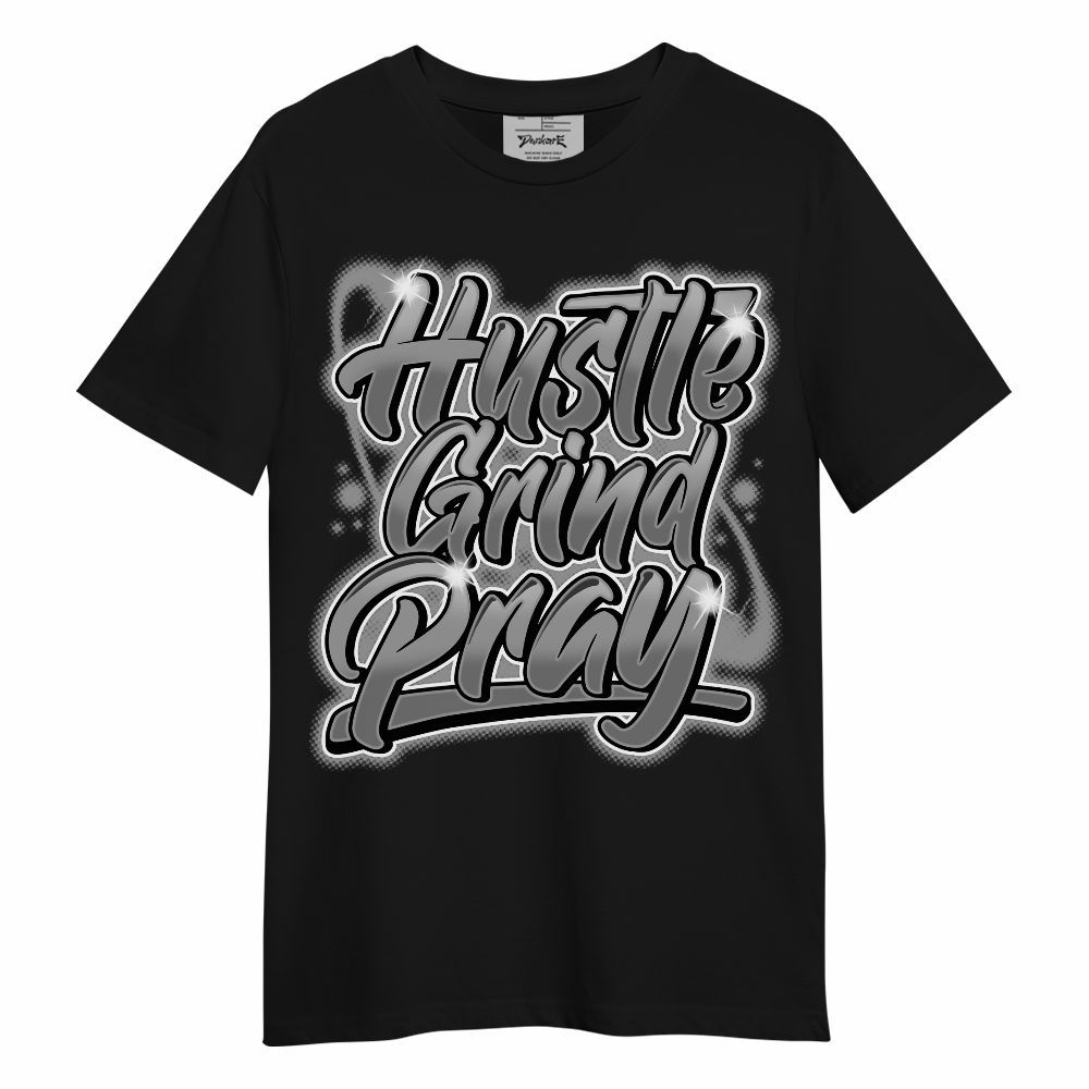 Shirt To Match Black Wolf Grey 12s - Hustles And Prayer Graphic Unisex Shirt