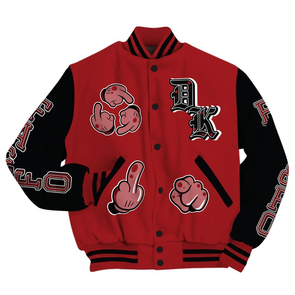 Varsity Jacket To Match Alternate Flu Game 12s - F Around Find Out Graphic All Over Print