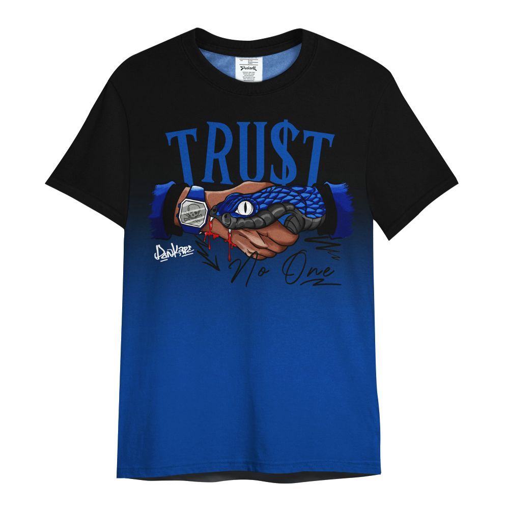 Shirt To Match Hyper Royal 12s - Snake Trust No One Drip All Over Print