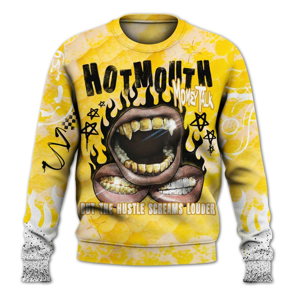 Sweatshirt To Match Low Yellow Python 11s - Mouth Burning Street Style All Over Print
