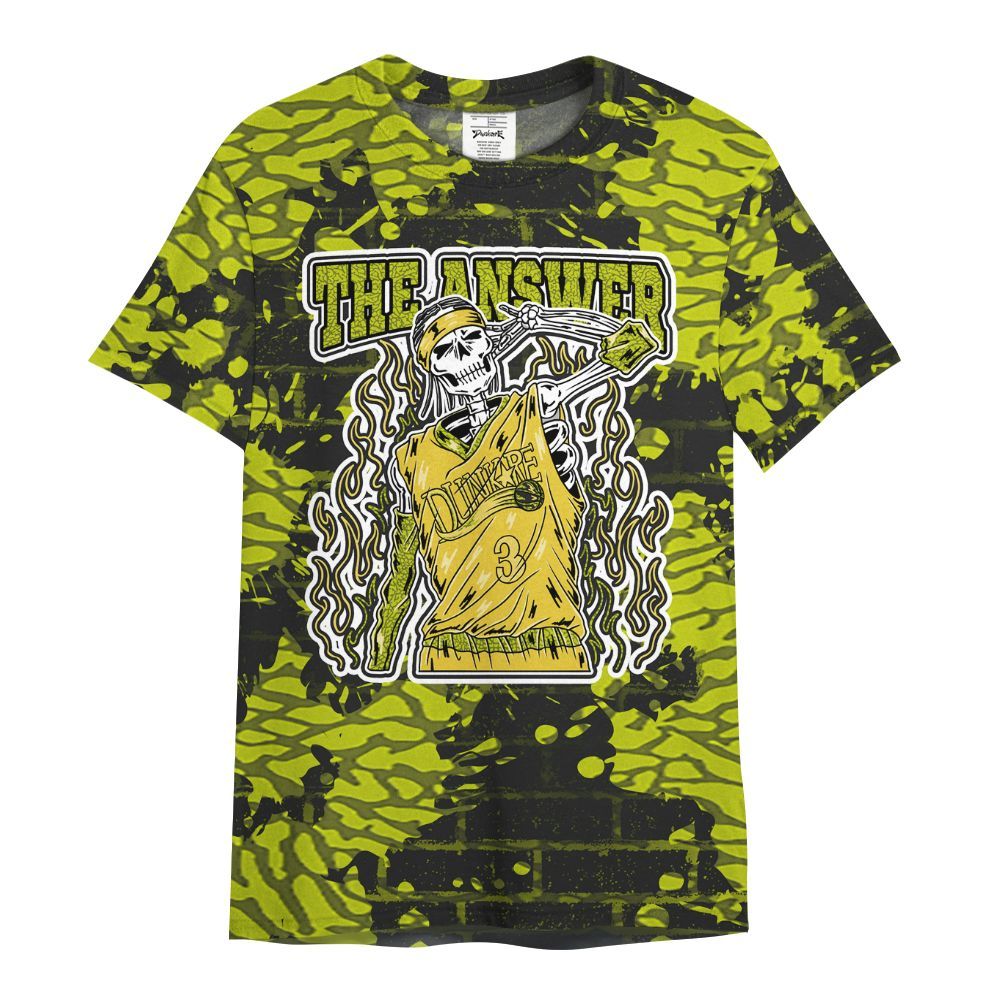 Shirt To Match Dunk Low QS Halloween Skull - Allen Answer Skeleton Brick All Over Print