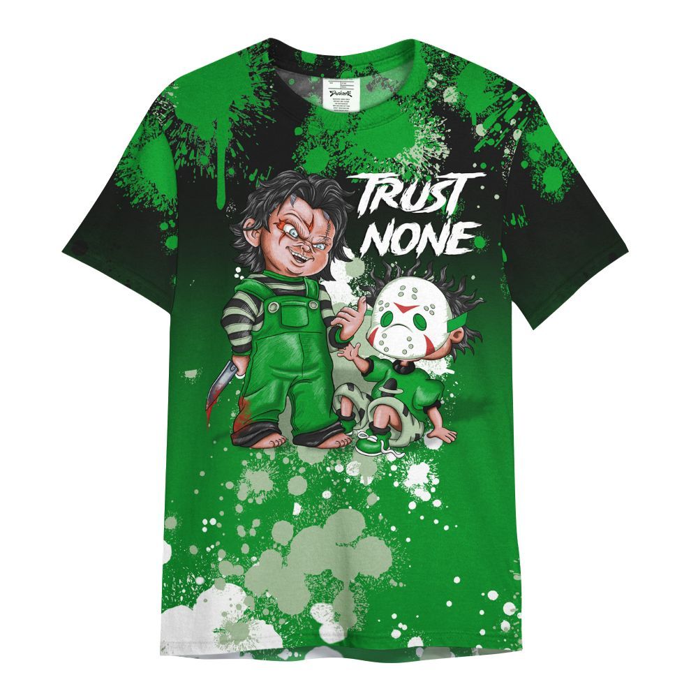 Shirt To Match Green Spark CJ1 T-Rex - Trust No One Scary All Over Print